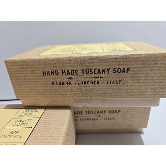 Sapone Profumato Vegetable Fragranced Soap Hand Made in Italy Goat's milk 3 Pack - Picture 3 of 6